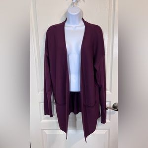 Beautiful Berry Plum Cardigan Sz XL